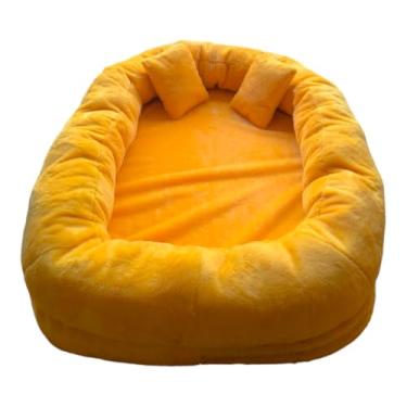 Imagem de Puff Familia Aréa De Descanso Ninho Sofá Cama Adulto 1 Uni (AMARELO)