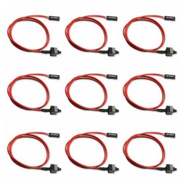 Imagem de Kit 9X Botão Power Sw Reset On Off Interruptor Mineração Rig - Chroma 