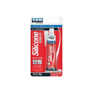 Imagem de Cola Silicone Tekbond  50G Alta Temperatura Vermelha  22044001202 - TE