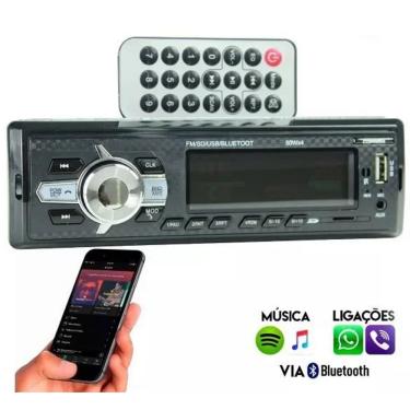 Imagem de Radio Som Automotivo Ydetech USB 25W Blueth SD Microfone Preto