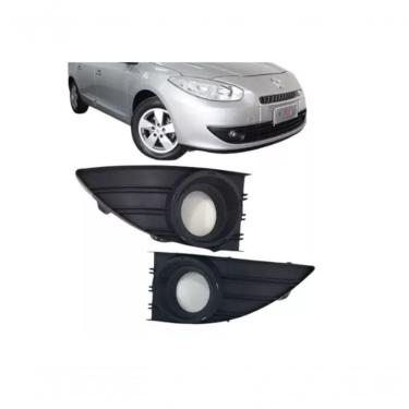 Imagem de Par Moldura Farol De Milha Fluence Original Preto 2010 A 14