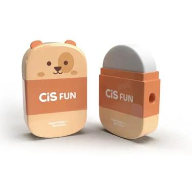 Imagem de Apontador C- Borracha Fun Animais Cis Cachorrinho Laranja