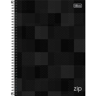 Imagem de Caderno Universitário Zip Tilibra Capa Dura Espiral - 10 Matérias 160 Folhas Preto