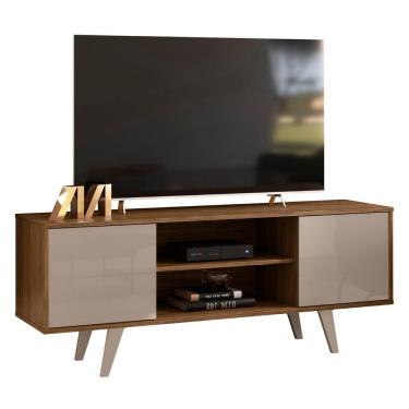 Imagem de Rack Bancada De Tv 50 Pol 136cm Espain Z10 Fendi/naturale - Mpozenato