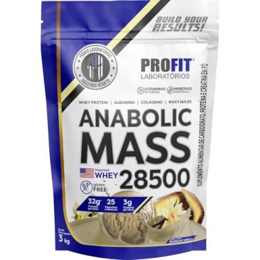 Imagem de Hipercalóricos Anabolic Mass 28500 Bulking Refil 3kg- Profit Laboratórios (3000g, Baunilha)