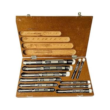 Imagem de Rahish Tools Ferramenta de alargador manual ajustável H4 a H14 - Ferramenta de alargamento de 15/81.3 cm a 1-1/5.1 cm para acabamento preciso do furo com 6 lâminas de aço carbono - Escareadores de