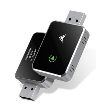 Imagem de FOTN Adaptador Carplay Sem Fio, Tamanho Mini 2 Em 1 Atualizado Para 2025 E Android Auto, Conversão Com Fio Usb-C/Tipo C, Plug & Play, Controle Estável Atraso, Iphone