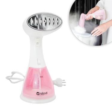 Imagem de Ferro de Passar Roupas a Vapor Vertical, 1350W, Reservatório 300ml, Rosa, 110V