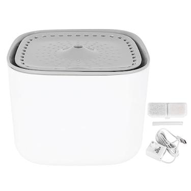 Imagem de Fonte de água para animais de estimação filtro automático de circulação destacável 3l Capacidade Design não deslizante para cães gatos Vários animais de estimação plástico