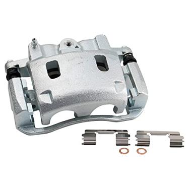 Imagem de TRQ Pinça de freio dianteira esquerda com suporte lateral do motorista compatível com 2004-2006 INFINITI QX56 2005-2006 Nissan Armada 2004 Pathfinder Armada 2004-2007 TITAN