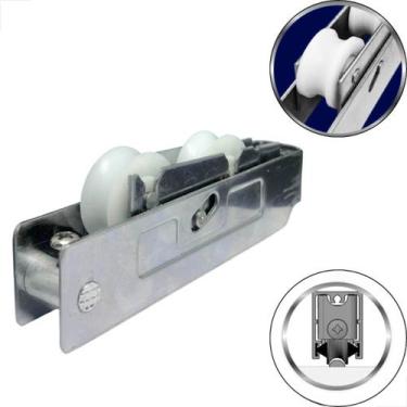 Imagem de Roldana Inox Suprema Dupla Trilho Caneta Macarrao 150kg - Rolshow