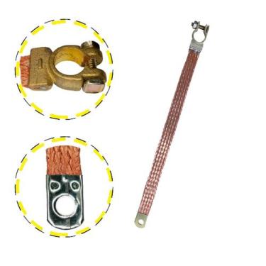 Imagem de Cabo Cordoalha para Bateria 1 Ponteira 30cm - HIKARI