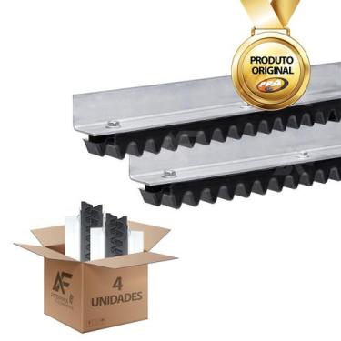 Imagem de Kit 4 Cremalheiras Para Portão Deslizantes Barras de 1m Ppa Garen Rcg