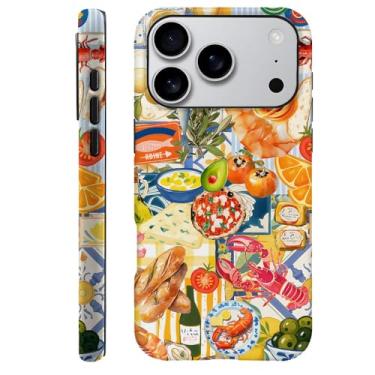 Imagem de DAIZAG Capa compatível com Z10MJ Pro, capa de proteção contra choque durável para meninas e mulheres, colagem comida peixe amarelo brilhante