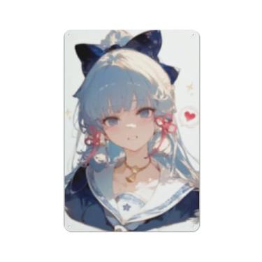 Imagem de Anime Sexy Bikini Hot Girl Pinup Girl Metal Tin Sign Wall Art Poster Decor for Home Bar Club Bedroom Bathroom Man Cave Otaku 20 x 30 cm, Ab0100