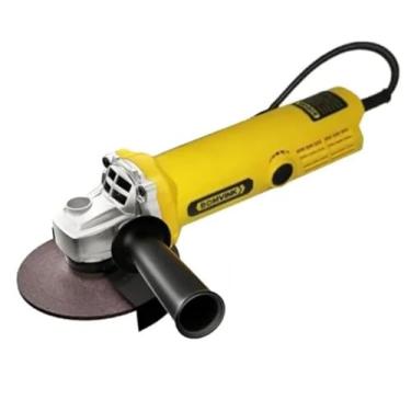 Imagem de Esmerilhadeira Angular 710W – 11.000 RPM, Compacta e Resistente, Cor Amarela Voltagem 110 volts - Uso Profissional e Doméstico