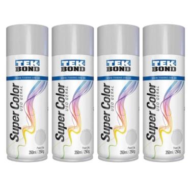Imagem de Kit 4 Tintas Spray Primer Fundo Aerossol TekBond Uso Geral 350ml/250g