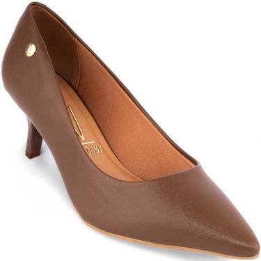Imagem de Sapato Scarpin Vizzano Salto Baixo Fino Original 1122, Capuccino, 35