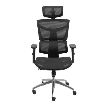 Imagem de Cadeira para Escritório Presidente Ergonômica NR17 Tela Mesh Preto