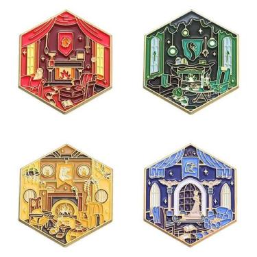 Imagem de Broche Com Tema De Filme De Esmalte Geométrico, Broche Criativo Para S