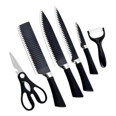 Imagem de Kit Facas De Churrasco Corte Navalha Dia Dos Pais - Relet