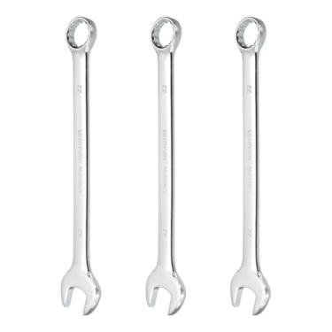 Imagem de HARFINGTON 3 peças chave de combinação 22 mm caixa métrica de 12 pontos e chave inglesa de extremidade dupla CR-V de extremidade aberta para reparo de máquinas de móveis de tubos automotivos, faça