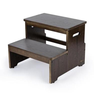 Imagem de Banqueta StrongTek Bamboo 2-Step com capacidade de 180 kg
