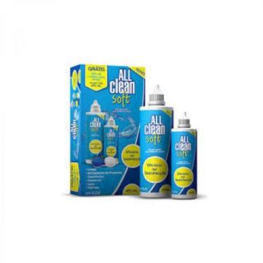 Imagem de All Clean Soft kit 350+120ml + estojo p/lente contato - Avizor