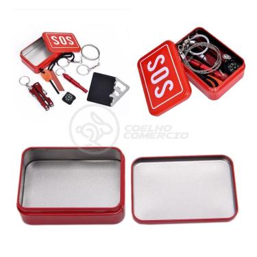 Imagem de Mini Kit Sos Tz-02 Ferramentas De Sobrevivência Camping