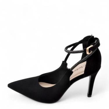 Imagem de Sapato Feminino Bebece Salto Alto REF: T9430-279 NOBUCK, Preto, 37