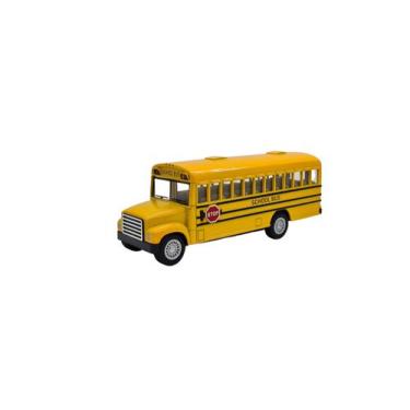 Imagem de Miniatura Ônibus Escolar School Bus Metal 1:48 - Kinsfun