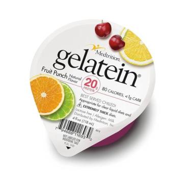 Imagem de Agente espessante Medtrition Gelatein Fruit Punch 20g de proteína