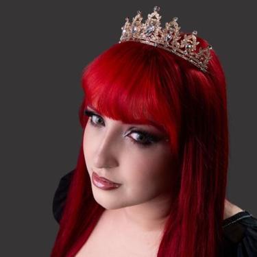 Imagem de Tiara Coroa Luxo com Cristais Dança do Ventre  Cigana- TC05 - atelier 