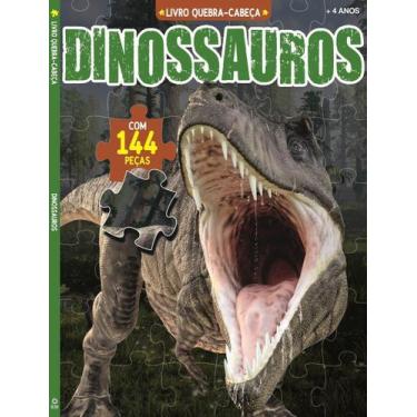 Imagem de Livro - Dinossauros Livro de Quebra-Cabeça