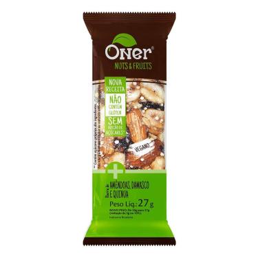 Imagem de Barra Oner Nuts & Fuits Amêndoas Damasco e Quinua 27g