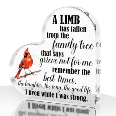 Imagem de Presentes de memorial de simpatia para a perda do ente querido, presentes de funeral de lembrança para mulheres, ideias de presente de luto, decoração de mesa para placa acrílica em forma de coração