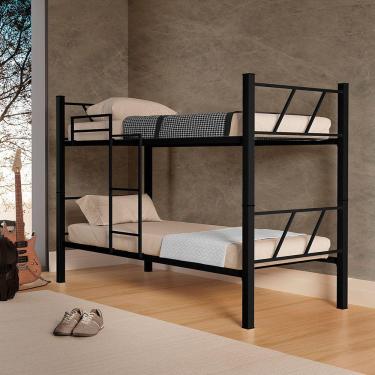 Imagem de Beliche Em Aço Agata Klm Store Preto