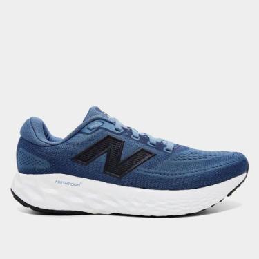 Imagem de Tênis New Balance Foam X Evoz V4 Masculino, Azul, Bege, 41