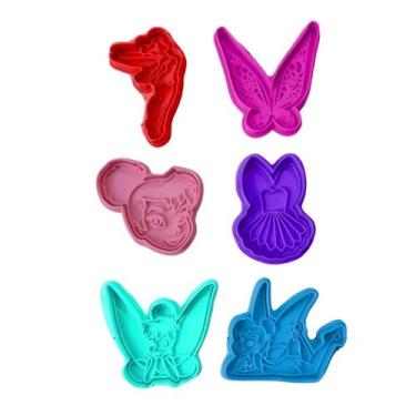 Imagem de Cortador Biscoito Molde Forma SININHO TINKER BELL Marcador Carimbo Pas