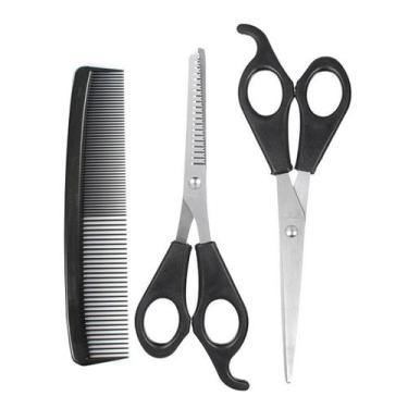 Imagem de Tesoura Barbeiro Cabeleireiro para cortar cabelo inox 3 Peças - It Blu