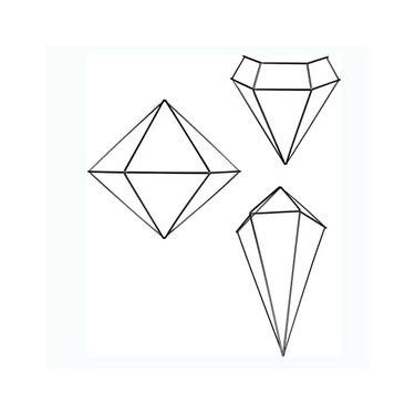 Imagem de Adorno de Parede Prisma Preto Umbra