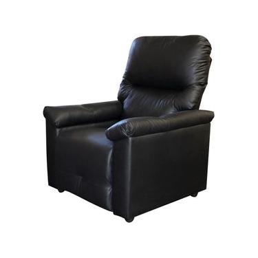 Imagem de Poltrona Matrix Vegas com Encosto Reclinável em Corino - Preta