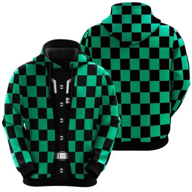 Imagem de Blusa De Moletom Demon Slayer Tanjiro Kamado Anime Mangá-Unissex