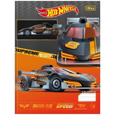 Imagem de Caderno brochura caligrafia capa dura Hotwheels 40 folhas Tilibra, Lar