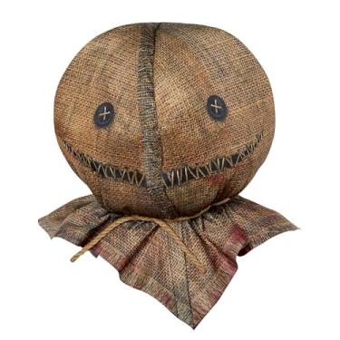 Imagem de InSpirit Designs Máscara completa Trick 'r Treat Sam | Oficialmente licenciada | Fantasia Sam | Máscara de terror | Acessório de TV e filmes | Tamanho único serve na maioria, Bronzeado, tamanho nico
