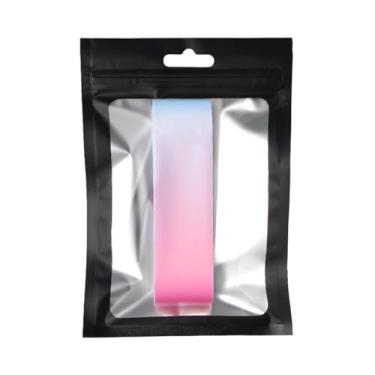 Imagem de UGPLM Protetor de borda para raquetes de pickleball de 16 mm de espessura. Fita protetora portátil para parques, atividades ao ar livre e torneios, Azul Rosa