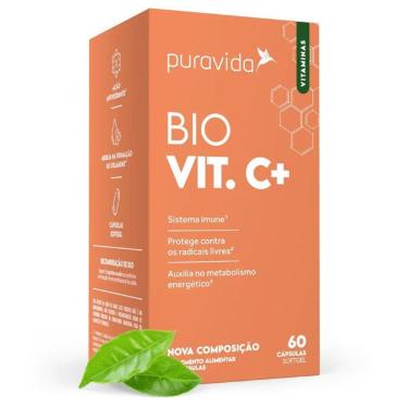 Imagem de Bio Vit C+ Vitamina C 60 Caps Softgel - PuraVida-Unissex