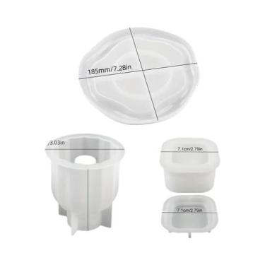 Imagem de 3 Peças De Moldes De Silicone Para DIY, Epóxi, Gesso, Concreto, Suport