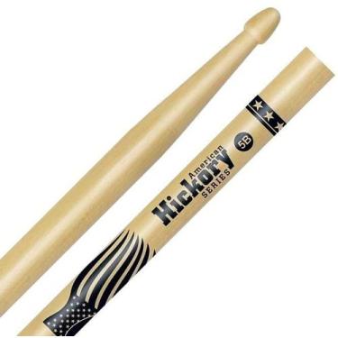 Imagem de Baqueta Liverpool American Hickory Series 5B Clássica HY-5BM Ponta de 