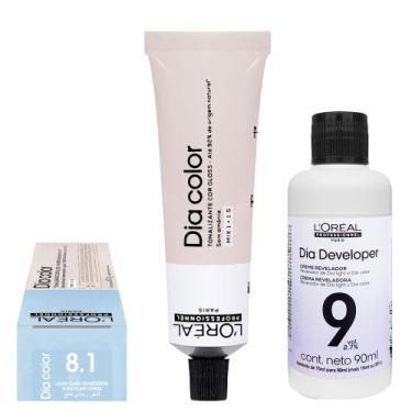 Imagem de Loreal Tonalizante Dia Color 8.1 Louro Claro Acinzentado 60g Rev. 9 vo